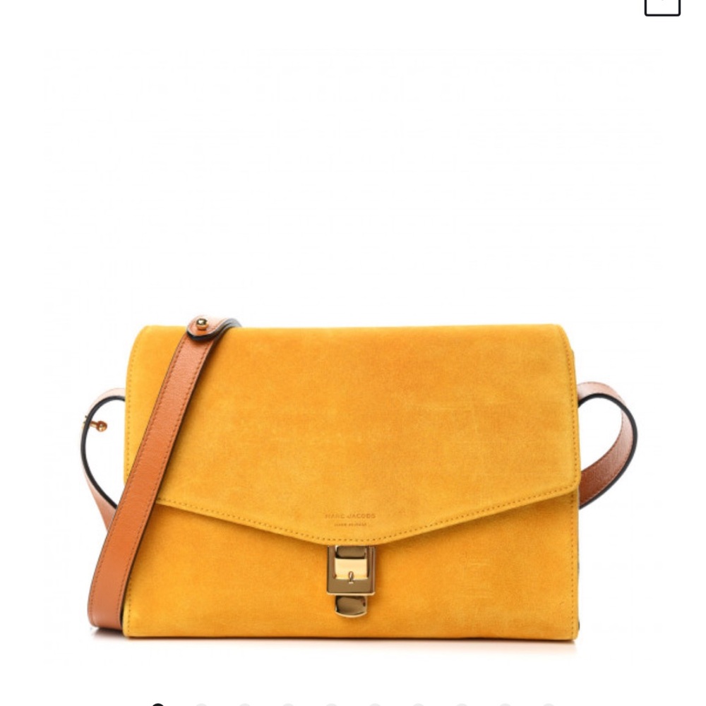 ISO Marc Jacob’s Memo Suede bag in Gold